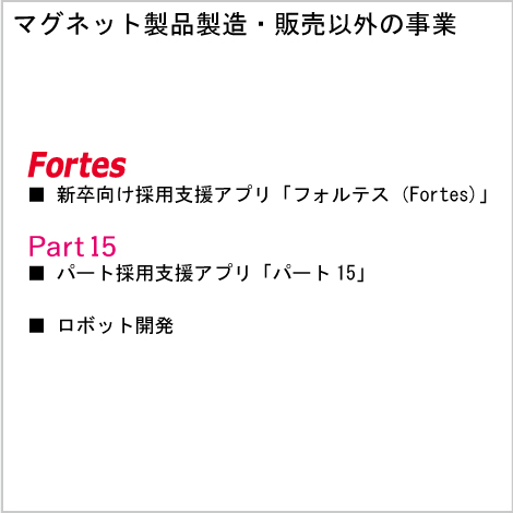 マグネット以外の事業は採用支援アプリとロボット開発